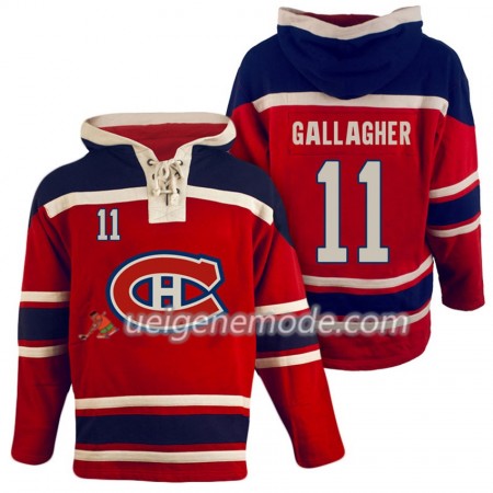 Herren Eishockey Montreal Canadiens Brendan Gallagher 11 Rot Sawyer Hooded Sweatshirt